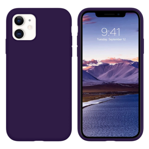 Premium Silicone Case for Apple iPhone 11 - Deep Purple