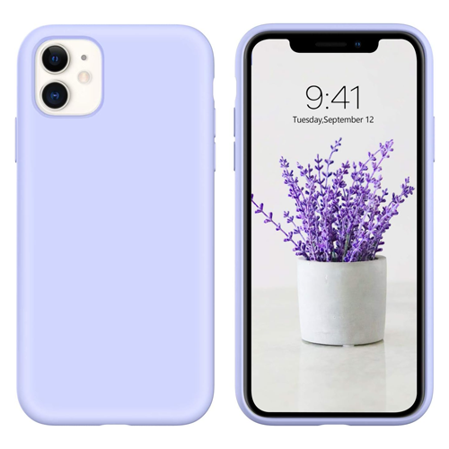 Premium Silicone Case for Apple iPhone 11 - Light Purple
