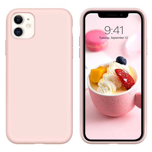Premium Silicone Case for Apple iPhone 11 - Sand Powder