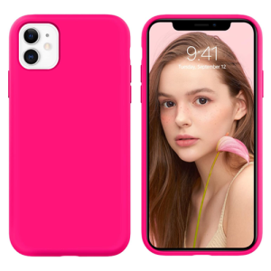 Premium Silicone Case for Apple iPhone 11 - Hot Pink