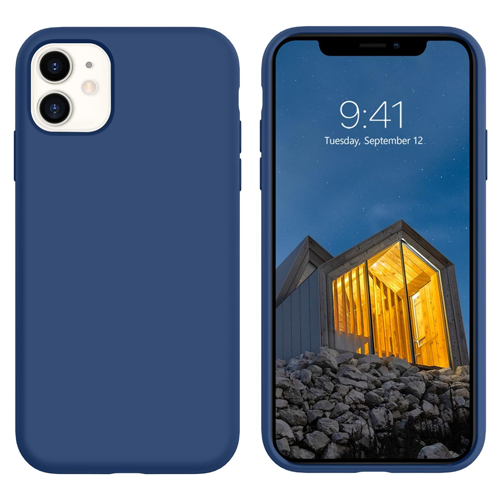 Premium Silicone Case for Apple iPhone 11 - Navy Blue