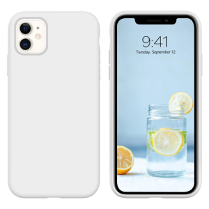 Premium Silicone Case for Apple iPhone 11 - White