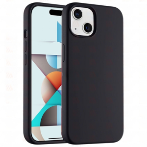 Premium Silicone Case for Apple iPhone 14 Plus / 15 Plus - Black