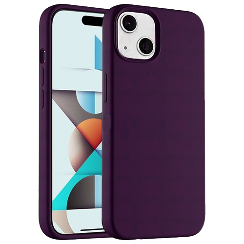Premium Silicone Case for Apple iPhone 14 Plus / 15 Plus - Deep Purple