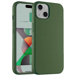 Premium Silicone Case for Apple iPhone 15 - Forest Green