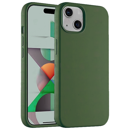 Premium Silicone Case for Apple iPhone 15 - Forest Green