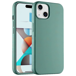 Premium Silicone Case for Apple iPhone 14 Plus / 15 Plus - Light Green