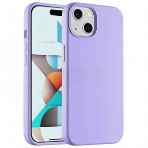 Premium Silicone Case for Apple iPhone 14 Plus / 15 Plus - Light Purple