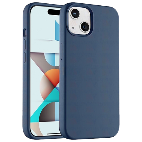 Premium Silicone Case for Apple iPhone 14 Plus / 15 Plus - Navy Blue