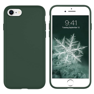 Premium Silicone Case for Apple iPhone 16e / 17e - Forest Green