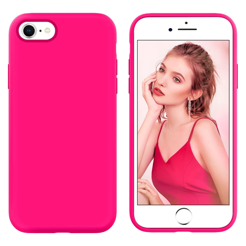 Premium Silicone Case for Apple iPhone 16e / 17e - Hot Pink