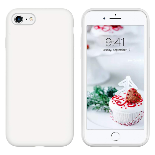 Premium Silicone Case for Apple iPhone 16e / 17e - White