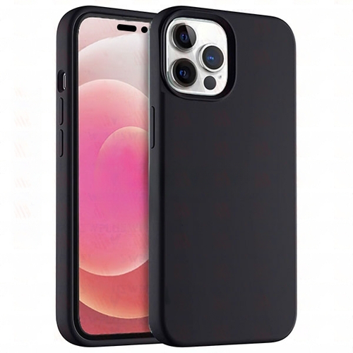 Premium Silicone Case for Apple iPhone 12 Pro Max - Black