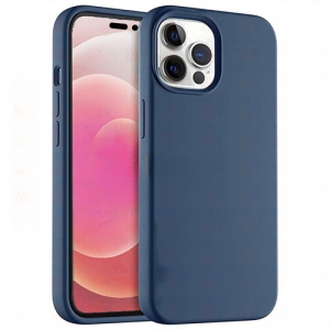Premium Silicone Case for Apple iPhone 16 Pro - Navy Blue