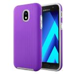 Triangle Shockproof Case with Anti Slip Grains for Samsung Galaxy S7 - Purple