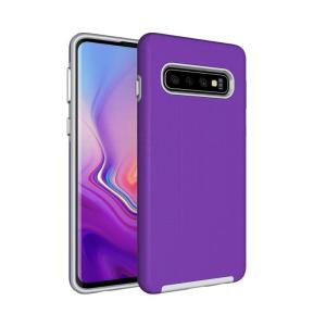 Triangle Shockproof Case with Anti Slip Grains for Samsung Galaxy S10E - Purple