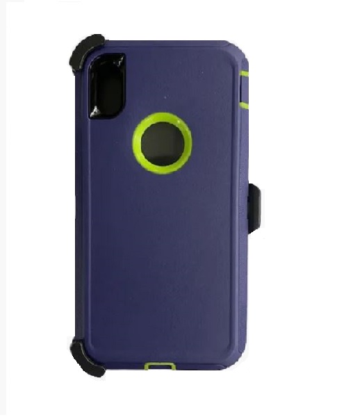 Triple Layer Protection Case & Belt Clip for Apple iPhone X/XS - Purple