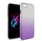 Two Tone Glitter Case for Apple iPhone 7/8 Plus - Purple