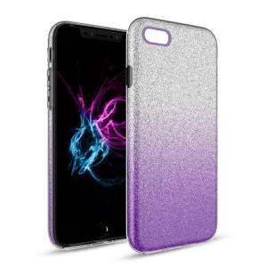 Two Tone Glitter Case for Apple iPhone 7/8 Plus - Purple