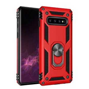Armor Hybrid Military Case with Ring Kickstand for Samsung Galaxy S8 Plus - Red