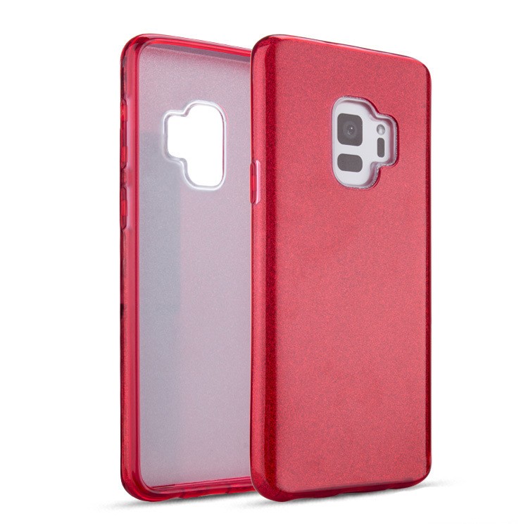 Glitter Case for Samsung Galaxy S9 - Red