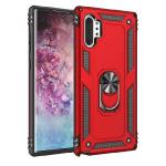 Armor Hybrid Military Case with Ring Kickstand for Samsung Galaxy Note 10 - Red