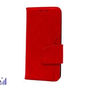 Premium PU Leather with Front Slot Card Wallet Case for Samsung Galaxy Note 9 - Red