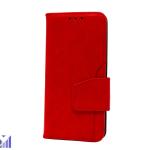 Premium PU Leather with Front Slot Card Wallet Case for Samsung Galaxy S10 - Red