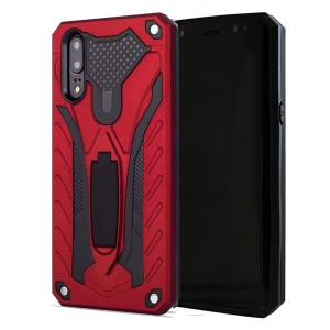 Rugged Defender Case with Kickstand for Huawei P30 Pro - Red