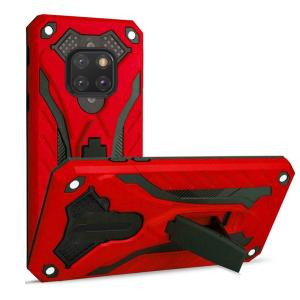 Rugged Defender Case with Kickstand for Huawei Mate 20 Pro - Red