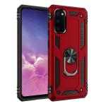 Armor Hybrid Military Case with Ring Kickstand for Samsung Galaxy S20 Ultra - Red