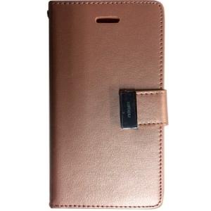 Goospery Rich Diary Wallet Case for Apple iPhone X/XS - Rose Golden