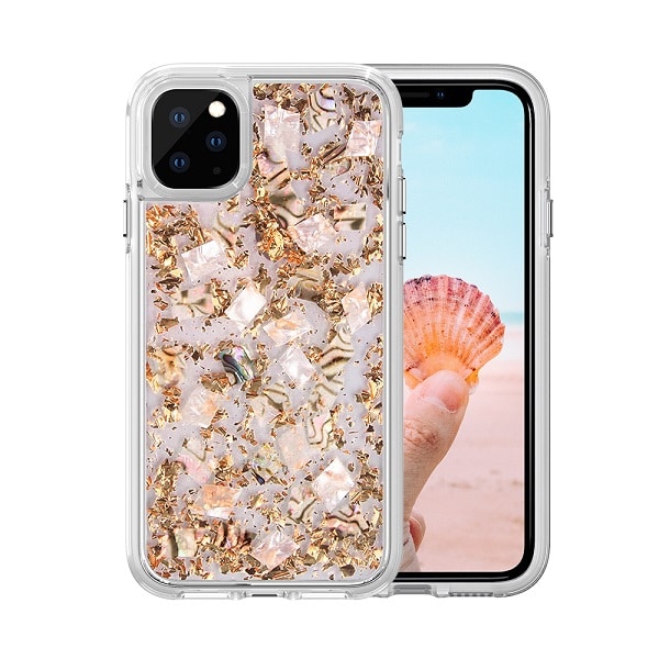 Luxury Fashion Case Real Flower for Apple iPhone XR - Rose Golden