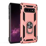 Armor Hybrid Military Case with Ring Kickstand for Samsung Galaxy S10 Plus - Rose Golden