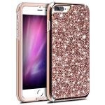 Hybrid Premium Diamond Bling Shockproof Phone Case for Apple iPhone 6/7/8 Plus - Rose Golden