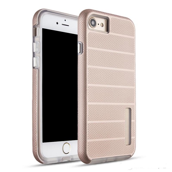 Hybrid Shockproof Roby Case for Apple iPhone X/XS - Rose Golden