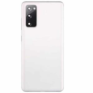 Back Cover With Camera Lens Compatible for Samsung Galaxy S20 FE 5G - White
