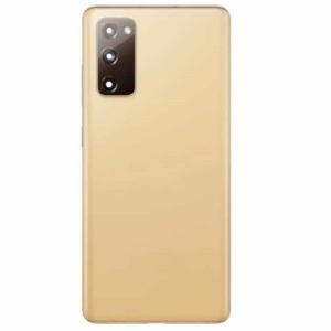 Back Cover With Camera Lens Compatible for Samsung Galaxy S20 FE 5G - Orange