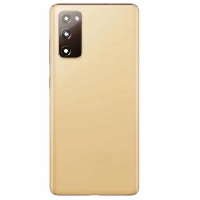 Back Cover With Camera Lens Compatible for Samsung Galaxy S20 FE 5G - Orange