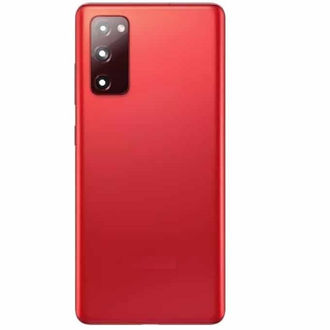 Back Cover With Camera Lens Compatible for Samsung Galaxy S20 FE 5G - Red