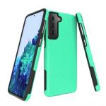 Triangle Shockproof Case with Anti Slip Grains for Samsung Galaxy S21 5G - Mint
