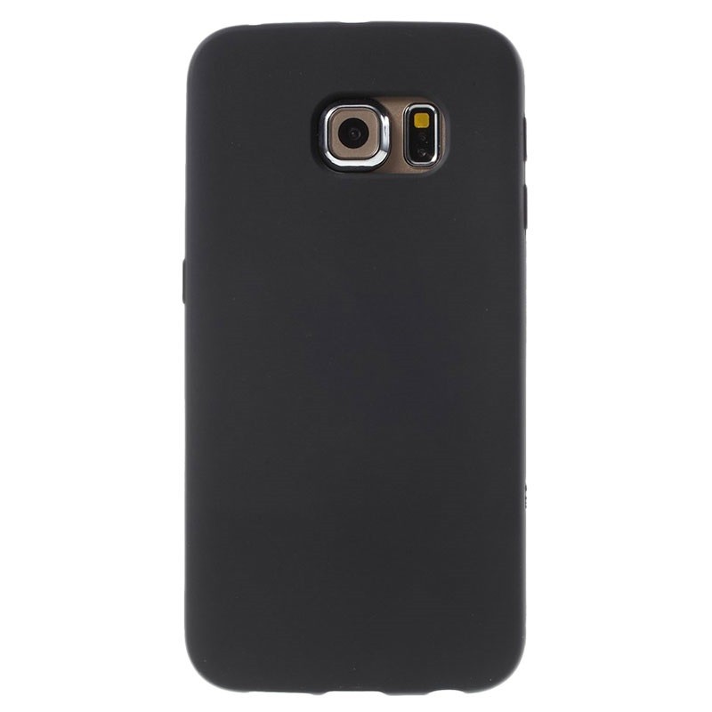 Slim Matte Soft TPU Case for Samsung Galaxy S6 Edge - Black