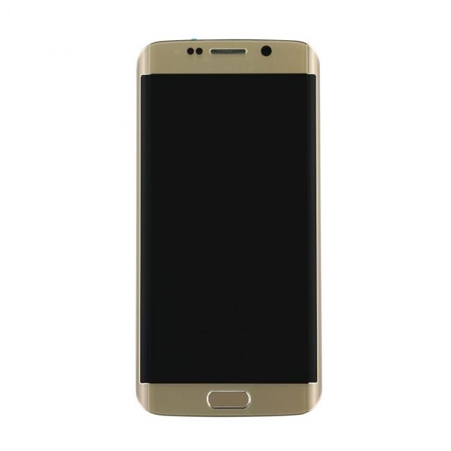 OLED Assembly With Frame Compatible for Samsung Galaxy S6 Edge (Refurbished) - Golden