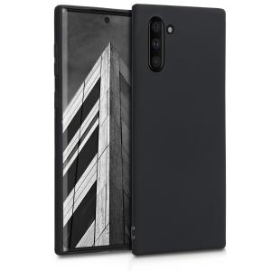 Slim Matte Soft TPU Case for Samsung Galaxy Note 10 Plus 5G - Black