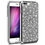 Hybrid Premium Diamond Bling Shockproof Phone Case for Apple iPhone 6/7/8 Plus - Silver