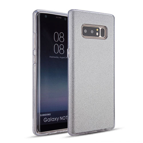 Glitter Case for Samsung Galaxy Note 10 Plus 5G- Silver