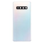 Back Cover With Camera Lens Compatible for Samsung Galaxy S10 - White