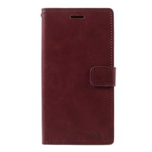 Goospery Blue Moon Wallet Case for Samsung Galaxy A10S - Wine