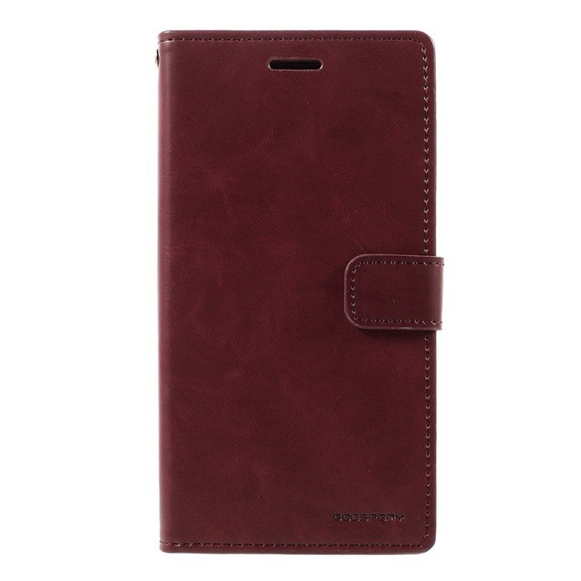 Goospery Blue Moon Wallet Case for Samsung Galaxy A50/A50S/A30S - Wine