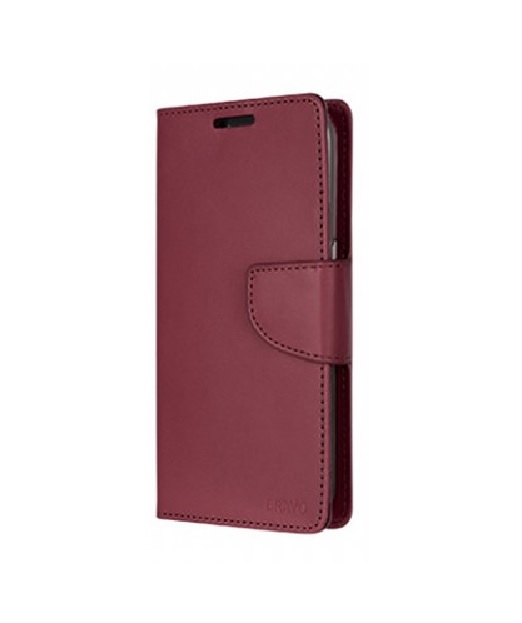 Goospery Bravo Diary Wallet Case for Samsung Galaxy S8 Plus - Wine